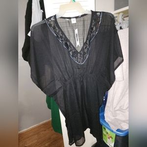 Black Bathing Suit Cover-Up